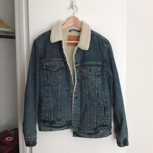 Levi’s Sherpa Lined Oversized Denim Jacket